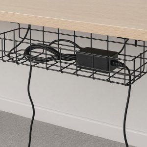 10 Under Desk Cable Management Tray Steel Wire Mesh Cord Organizer for Office Workstations