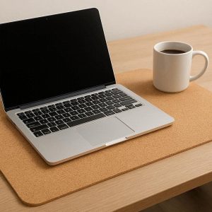 Cork Desk Pad Natural Eco Friendly Desk Mat Heat Resistant Waterproof Blotter for Laptops