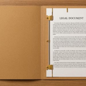 Kraft Paper File Folders Three Prong Fastener Folder for Legal Document Presentation Briefings